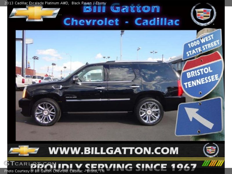 Black Raven / Ebony 2013 Cadillac Escalade Platinum AWD