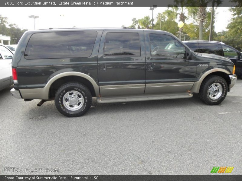 Estate Green Metallic / Medium Parchment 2001 Ford Excursion Limited