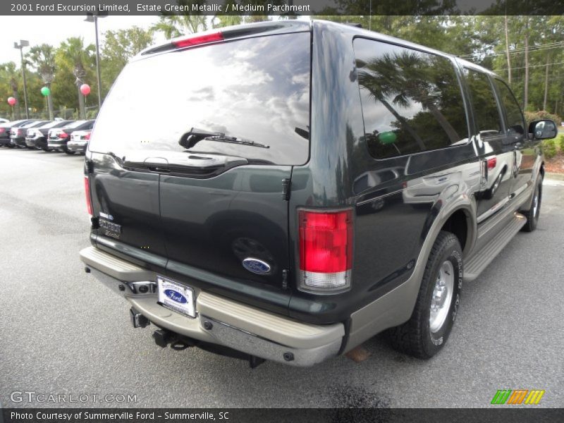 Estate Green Metallic / Medium Parchment 2001 Ford Excursion Limited