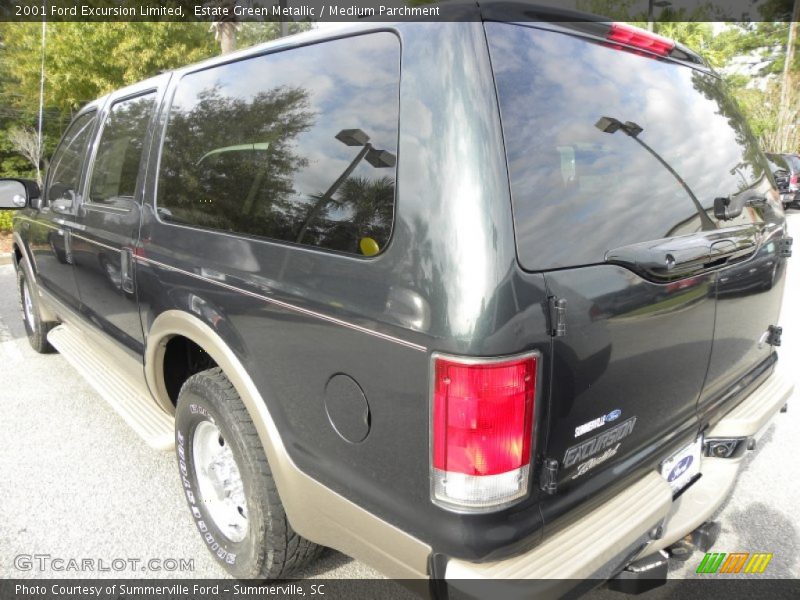 Estate Green Metallic / Medium Parchment 2001 Ford Excursion Limited