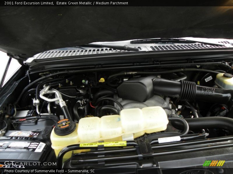 Estate Green Metallic / Medium Parchment 2001 Ford Excursion Limited