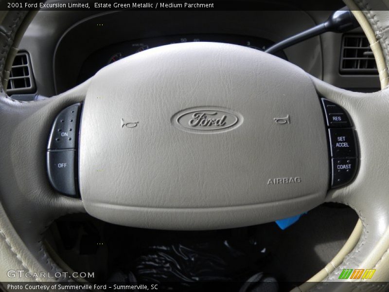 Estate Green Metallic / Medium Parchment 2001 Ford Excursion Limited