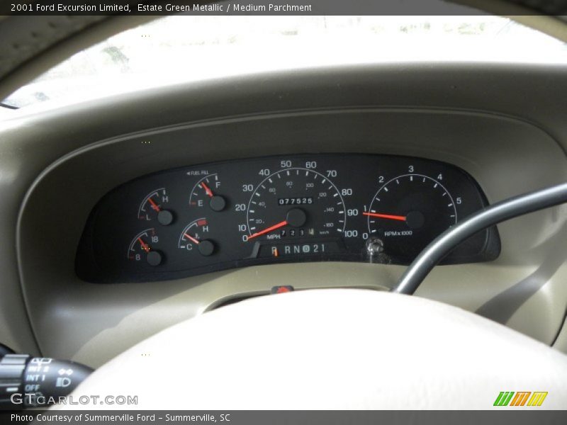  2001 Excursion Limited Limited Gauges