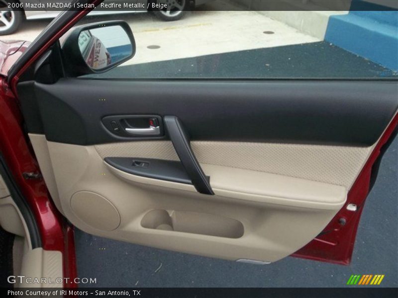 Redfire Metallic / Beige 2006 Mazda MAZDA6 i Sedan
