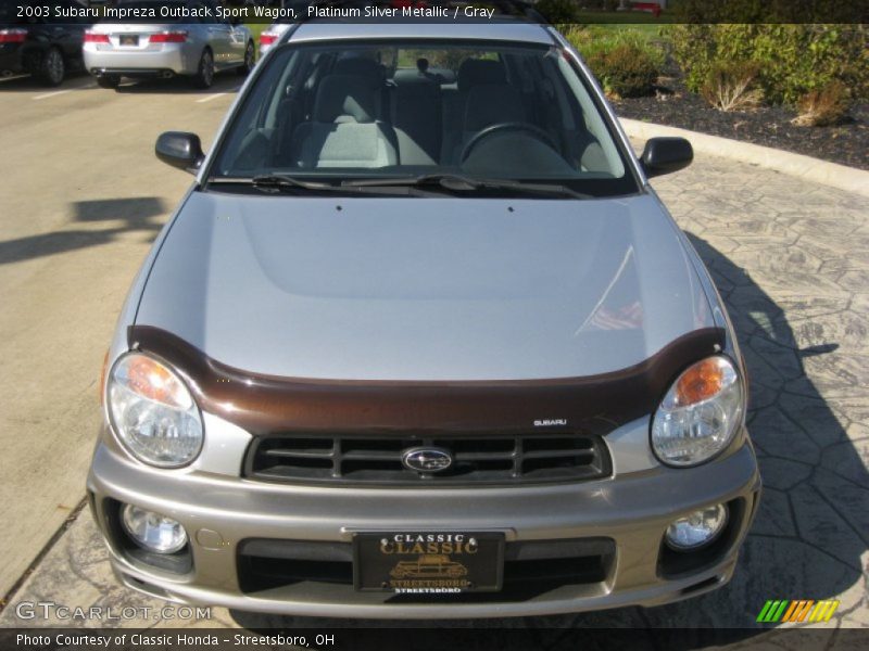 Platinum Silver Metallic / Gray 2003 Subaru Impreza Outback Sport Wagon