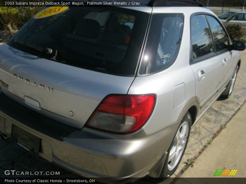 Platinum Silver Metallic / Gray 2003 Subaru Impreza Outback Sport Wagon