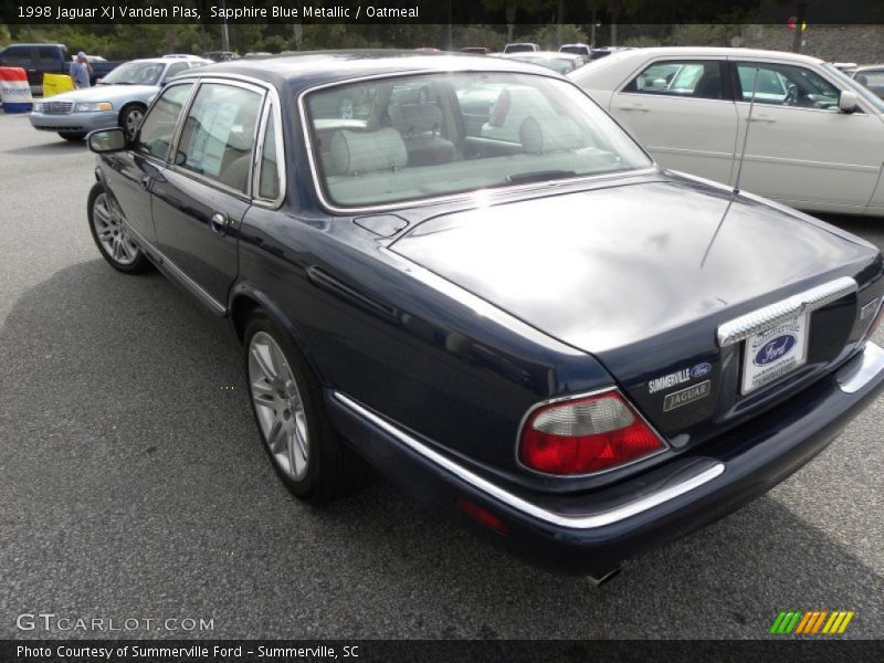 Sapphire Blue Metallic / Oatmeal 1998 Jaguar XJ Vanden Plas