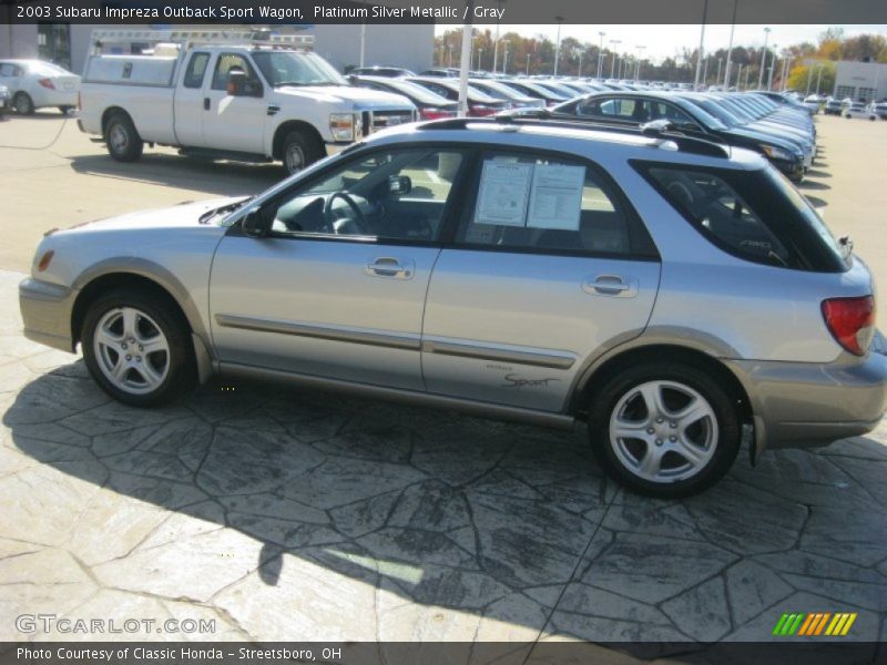 Platinum Silver Metallic / Gray 2003 Subaru Impreza Outback Sport Wagon