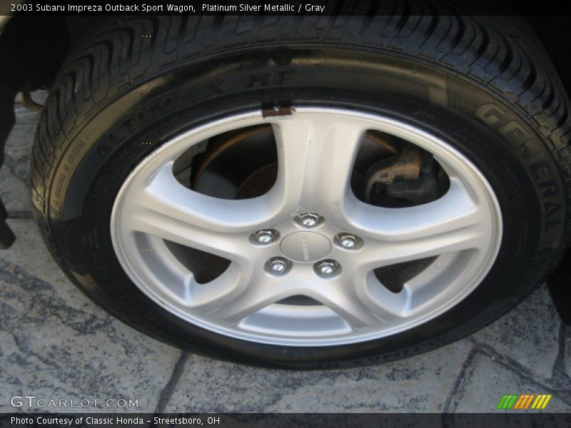 Platinum Silver Metallic / Gray 2003 Subaru Impreza Outback Sport Wagon