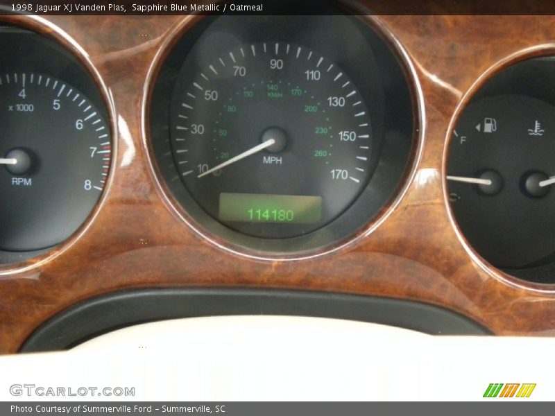 Sapphire Blue Metallic / Oatmeal 1998 Jaguar XJ Vanden Plas
