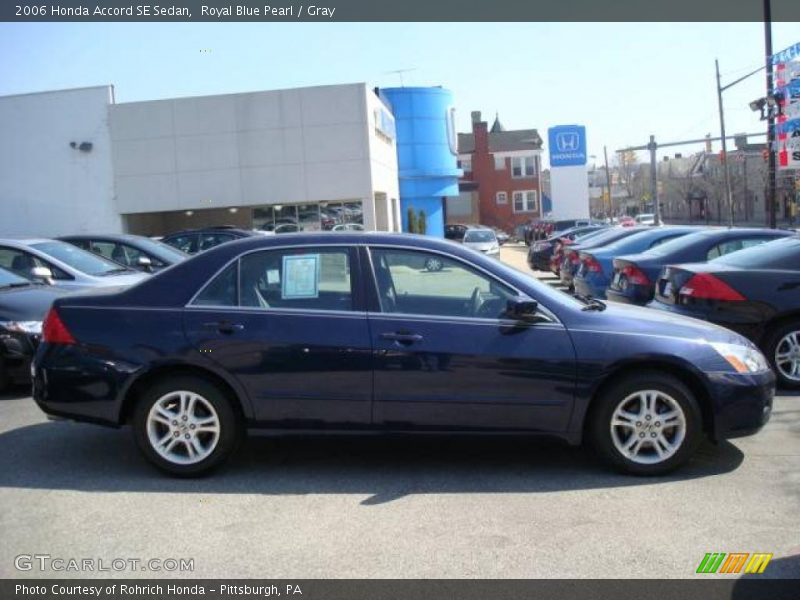 Royal Blue Pearl / Gray 2006 Honda Accord SE Sedan