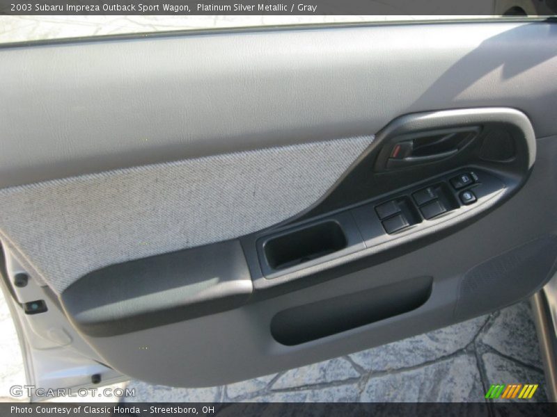 Platinum Silver Metallic / Gray 2003 Subaru Impreza Outback Sport Wagon