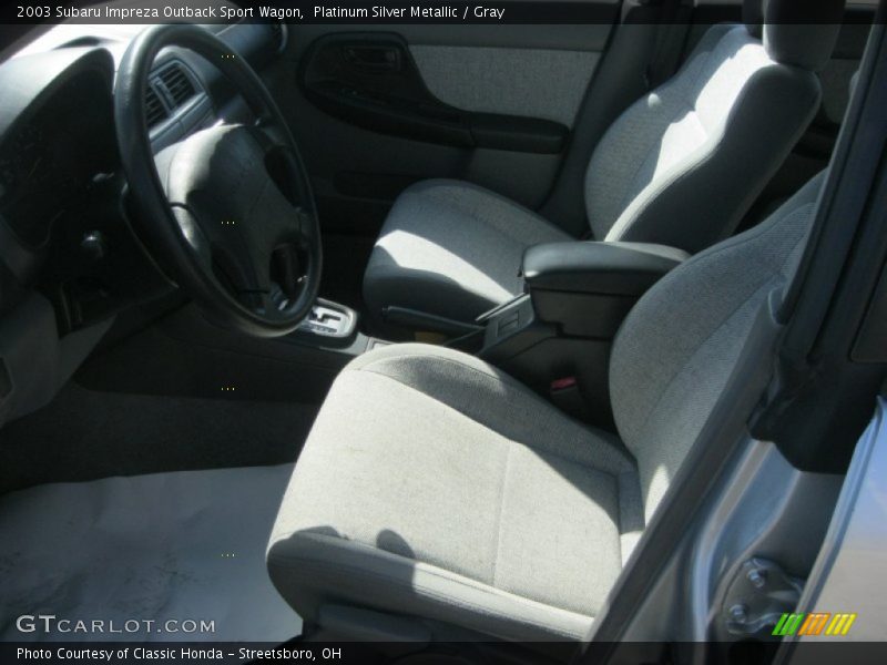 Platinum Silver Metallic / Gray 2003 Subaru Impreza Outback Sport Wagon