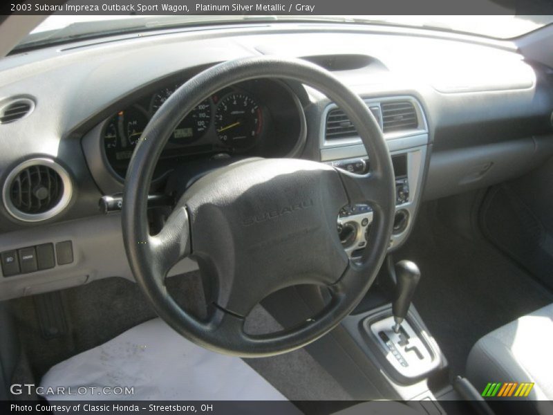 Platinum Silver Metallic / Gray 2003 Subaru Impreza Outback Sport Wagon