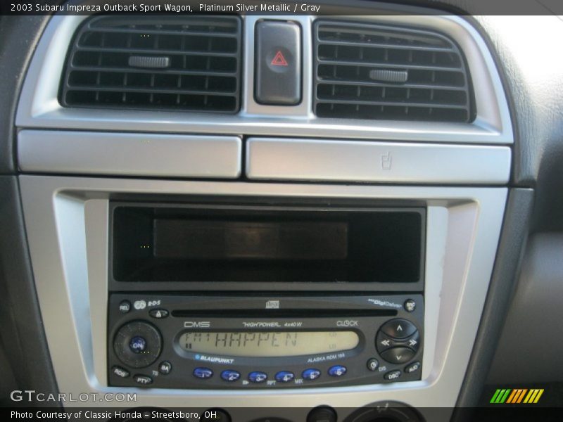 Platinum Silver Metallic / Gray 2003 Subaru Impreza Outback Sport Wagon
