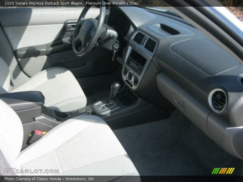 Platinum Silver Metallic / Gray 2003 Subaru Impreza Outback Sport Wagon