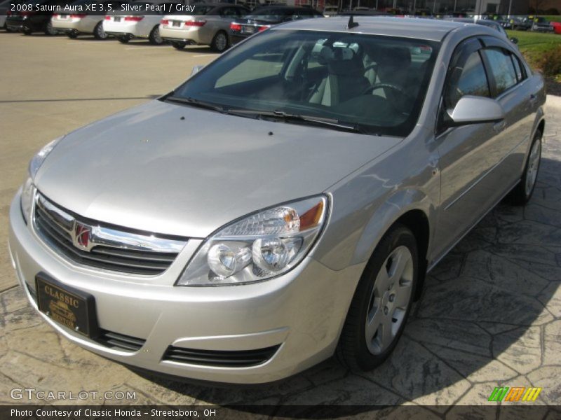 Silver Pearl / Gray 2008 Saturn Aura XE 3.5