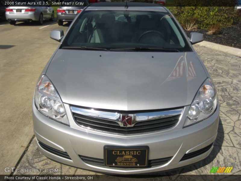 Silver Pearl / Gray 2008 Saturn Aura XE 3.5