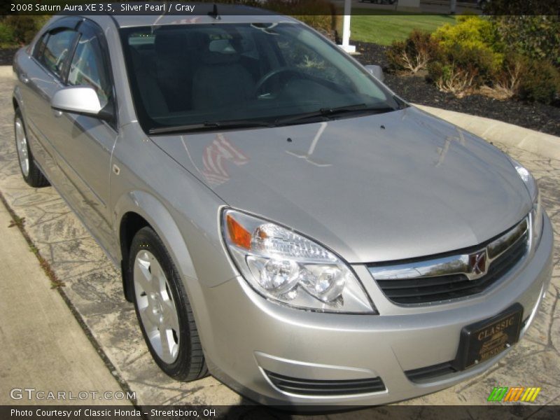Silver Pearl / Gray 2008 Saturn Aura XE 3.5
