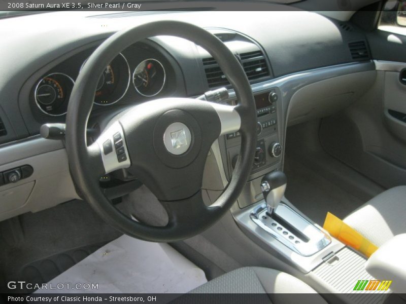 Silver Pearl / Gray 2008 Saturn Aura XE 3.5