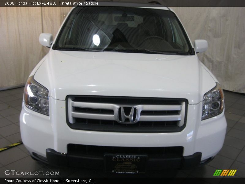 Taffeta White / Saddle 2008 Honda Pilot EX-L 4WD