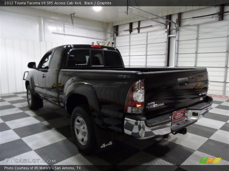 Black / Graphite 2012 Toyota Tacoma V6 SR5 Access Cab 4x4