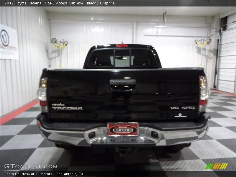 Black / Graphite 2012 Toyota Tacoma V6 SR5 Access Cab 4x4