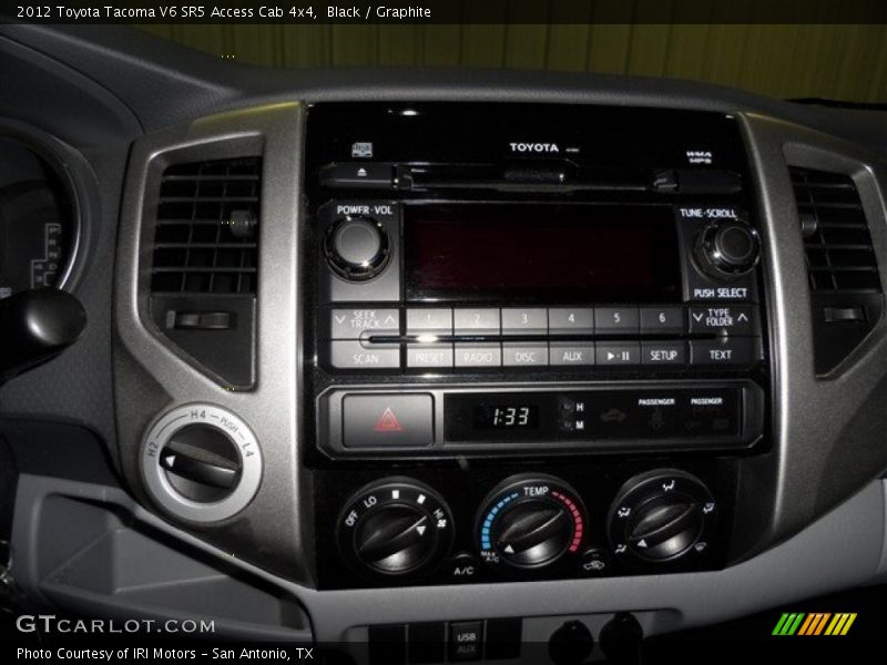 Black / Graphite 2012 Toyota Tacoma V6 SR5 Access Cab 4x4