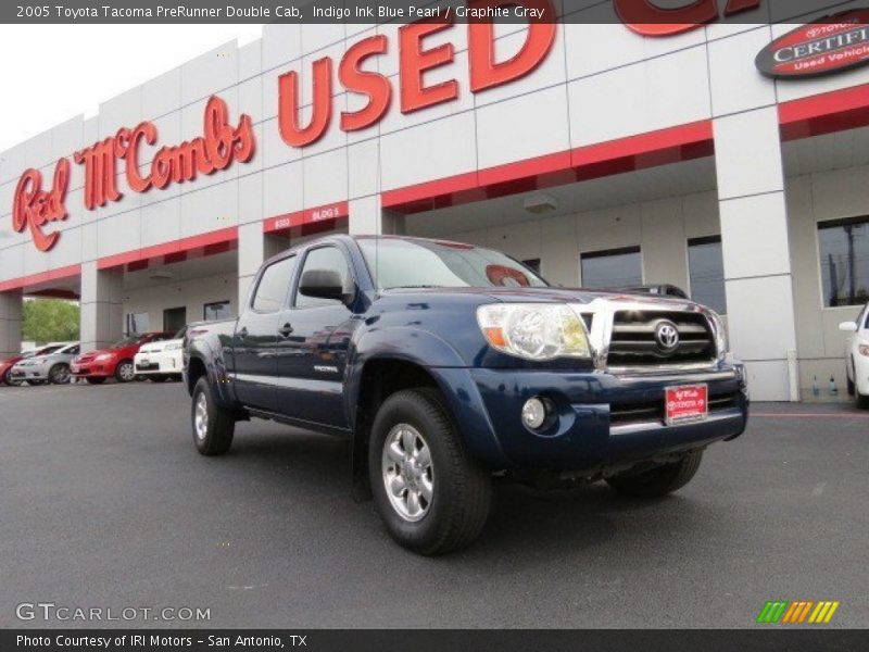 Indigo Ink Blue Pearl / Graphite Gray 2005 Toyota Tacoma PreRunner Double Cab