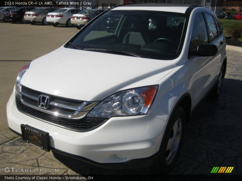 Taffeta White / Gray 2010 Honda CR-V LX AWD