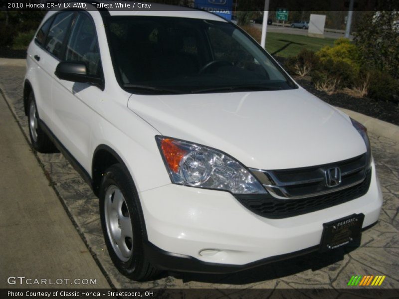 Taffeta White / Gray 2010 Honda CR-V LX AWD