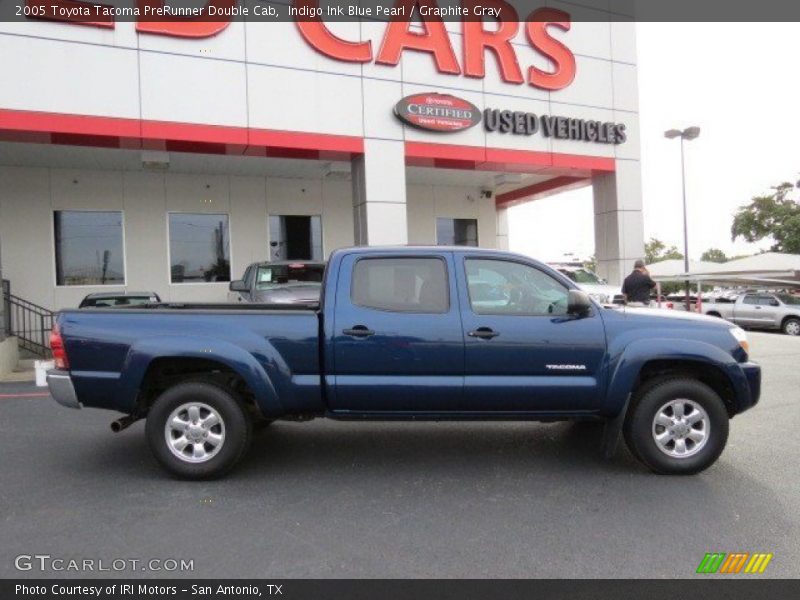 Indigo Ink Blue Pearl / Graphite Gray 2005 Toyota Tacoma PreRunner Double Cab