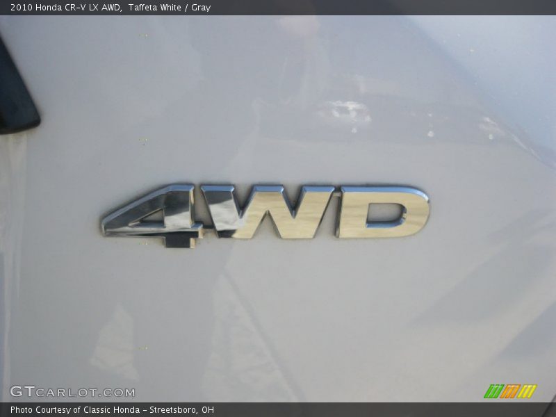 Taffeta White / Gray 2010 Honda CR-V LX AWD