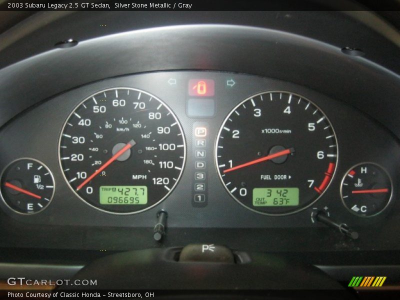 Silver Stone Metallic / Gray 2003 Subaru Legacy 2.5 GT Sedan