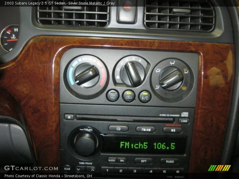 Controls of 2003 Legacy 2.5 GT Sedan