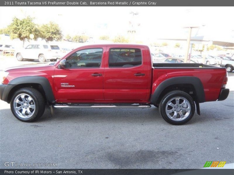 Barcelona Red Metallic / Graphite Gray 2011 Toyota Tacoma V6 PreRunner Double Cab