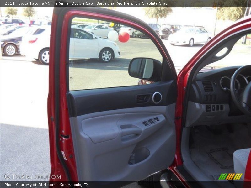 Barcelona Red Metallic / Graphite Gray 2011 Toyota Tacoma V6 PreRunner Double Cab