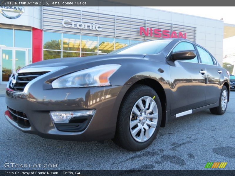Metallic Slate / Beige 2013 Nissan Altima 2.5 S