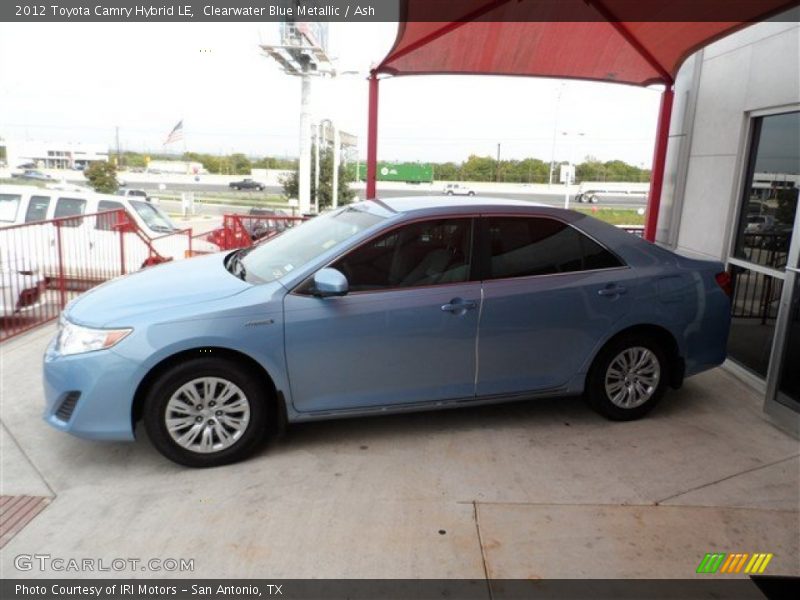 Clearwater Blue Metallic / Ash 2012 Toyota Camry Hybrid LE