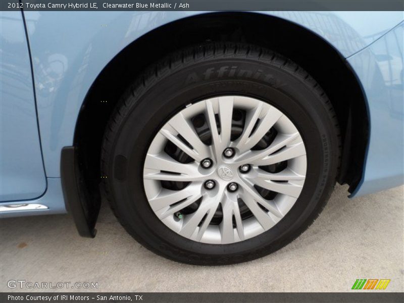 Clearwater Blue Metallic / Ash 2012 Toyota Camry Hybrid LE