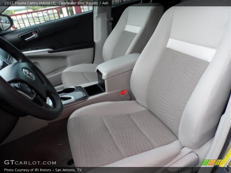 Clearwater Blue Metallic / Ash 2012 Toyota Camry Hybrid LE