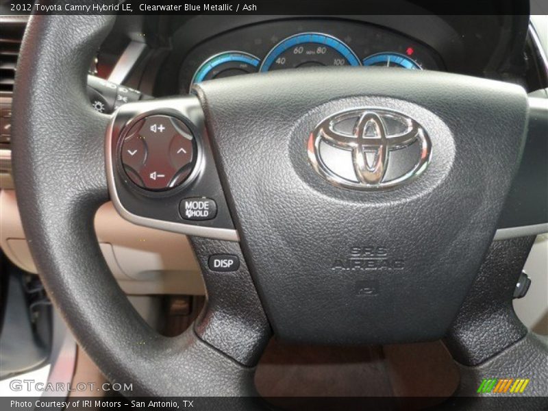 Clearwater Blue Metallic / Ash 2012 Toyota Camry Hybrid LE