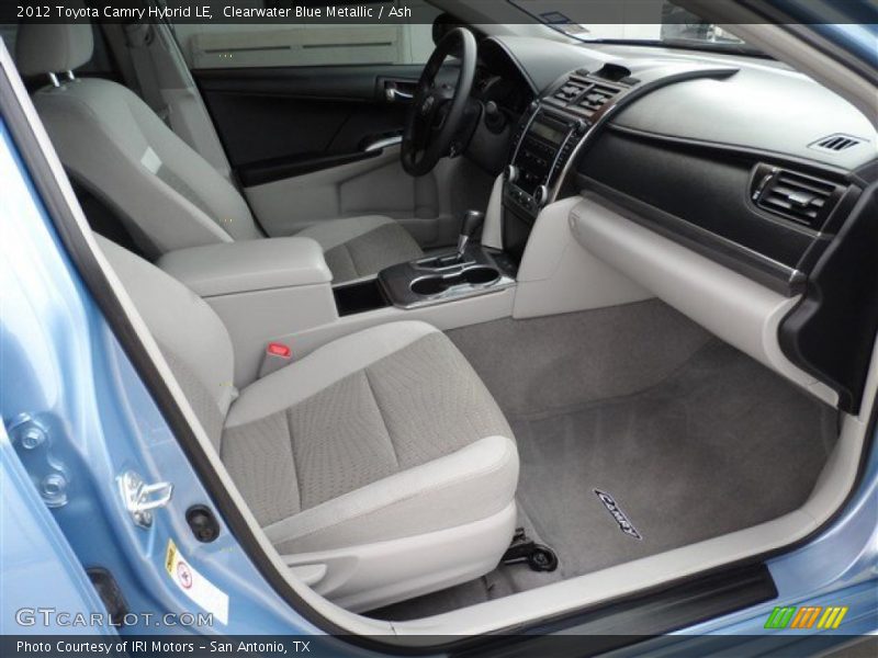 Clearwater Blue Metallic / Ash 2012 Toyota Camry Hybrid LE