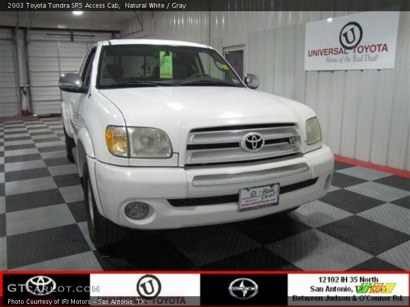 Natural White / Gray 2003 Toyota Tundra SR5 Access Cab
