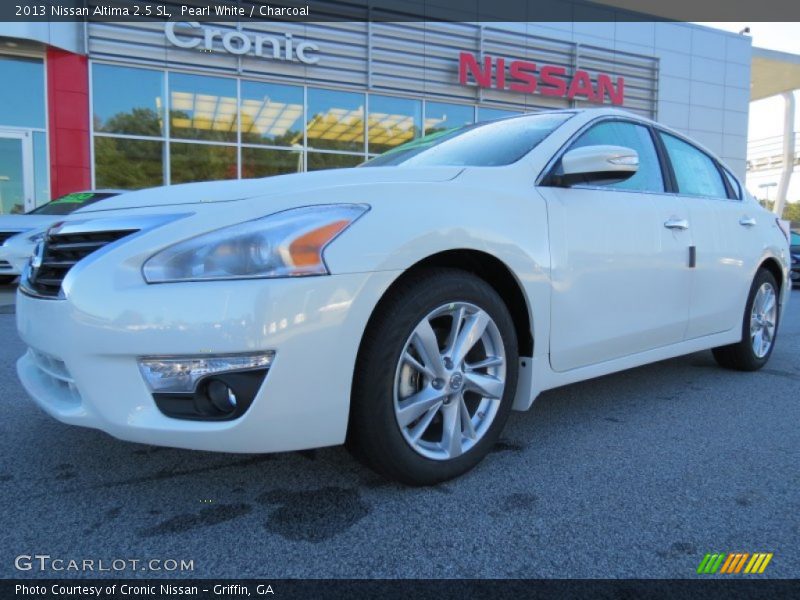 Pearl White / Charcoal 2013 Nissan Altima 2.5 SL
