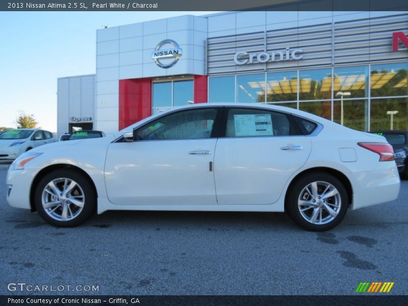 Pearl White / Charcoal 2013 Nissan Altima 2.5 SL