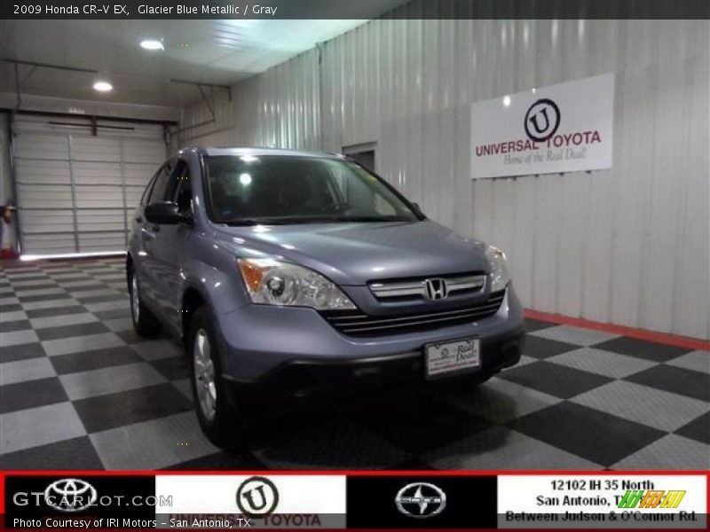 Glacier Blue Metallic / Gray 2009 Honda CR-V EX