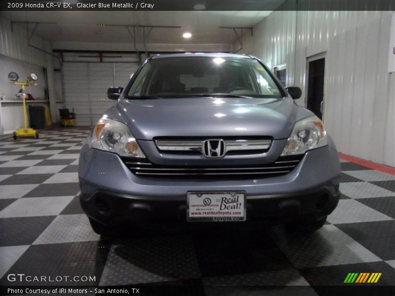 Glacier Blue Metallic / Gray 2009 Honda CR-V EX
