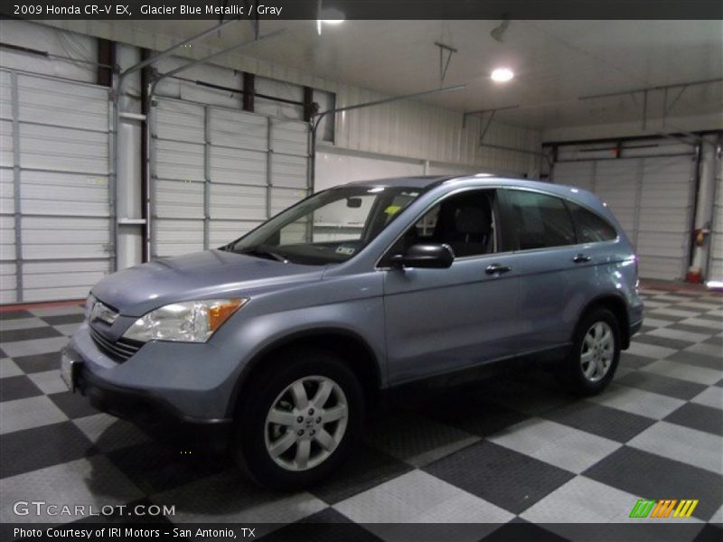 Glacier Blue Metallic / Gray 2009 Honda CR-V EX