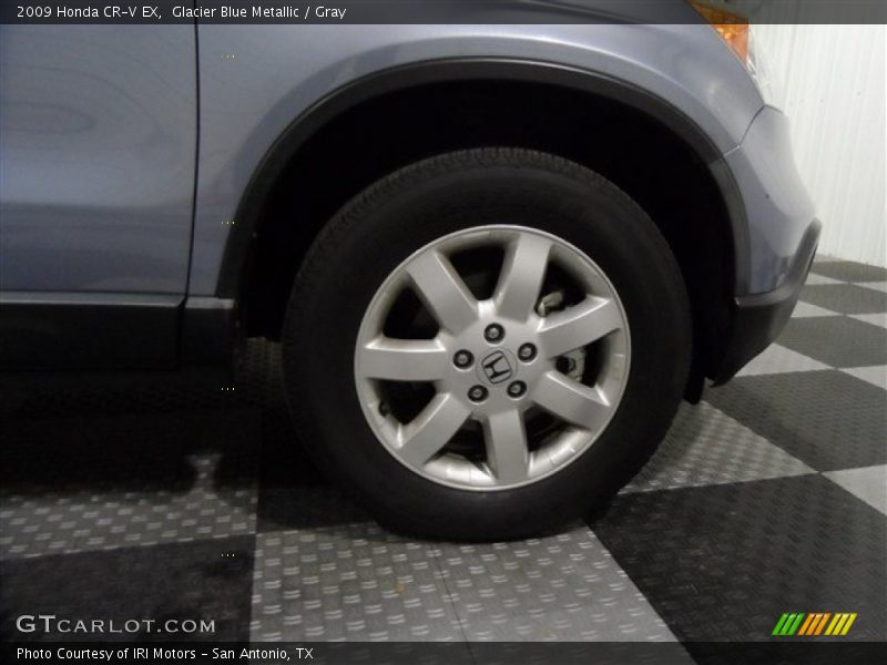 Glacier Blue Metallic / Gray 2009 Honda CR-V EX